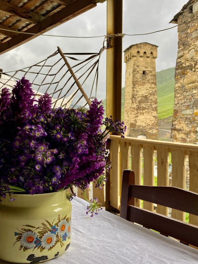 Hotel Nizharadze'S Tower Ushguli Exterior foto